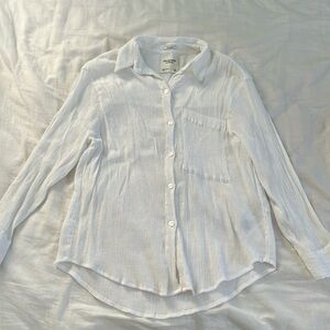 White oversized shirt